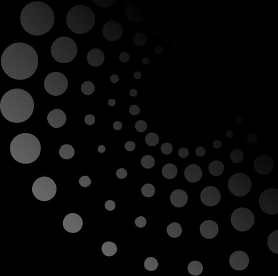 White spiral structure forms a smooth geometric tunnel with repeating dots. The image reflects Dot&’s advisory, executive intelligence, and cybersecurity services.