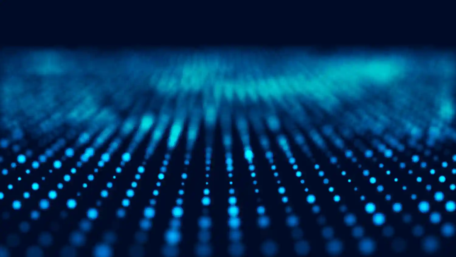 Blue digital network background image representing data and cybersecurity.